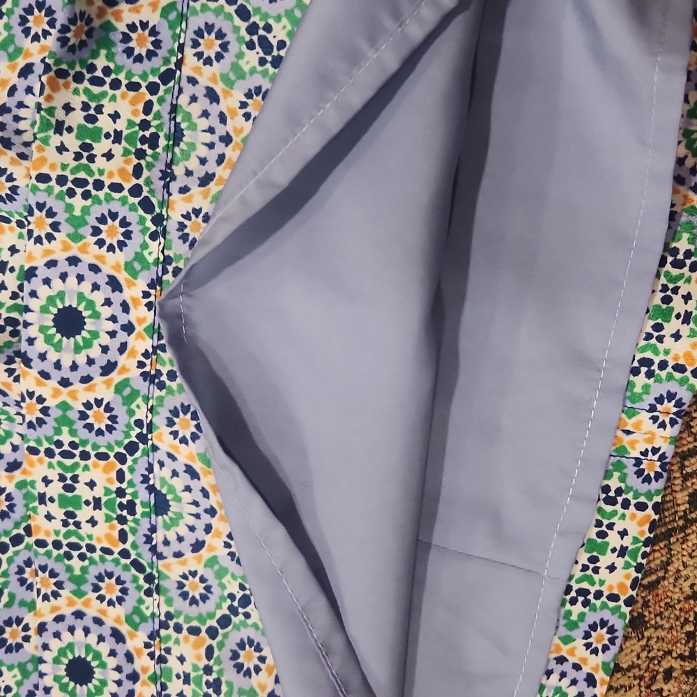 Stainglass Green Jcrew Dress - Picture 4 of 10